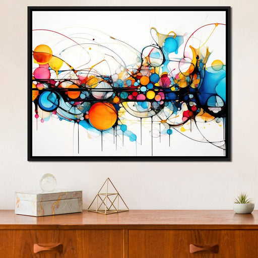 Symmetric Crimson Splendor Canvas Print