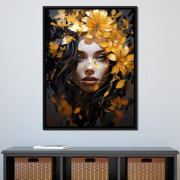 Golden Petal Crown - NicheCanvas