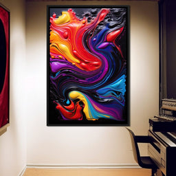 Twilight Abyss Energetic Pour - NicheCanvas