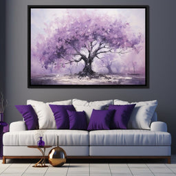 Blossoming Tree in Monochrome - NicheCanvas
