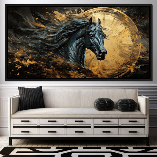 Astral Equine Eclipse Canvas Print