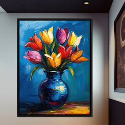 Tulips Flowers Bouquet - NicheCanvas
