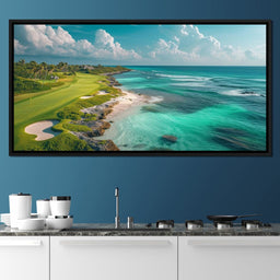 Coastal Greens and Ocean Breeze - NicheCanvas