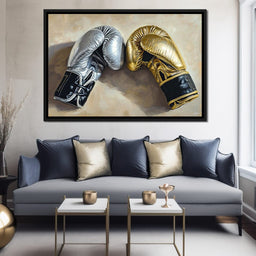 Golden Duel of Titans - NicheCanvas