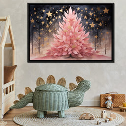 Pink Pine Tree - NicheCanvas