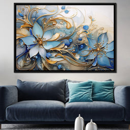 Luminous Floral Bloom - NicheCanvas