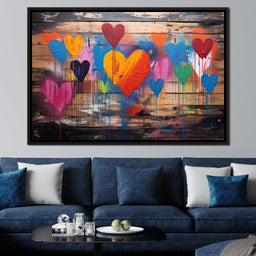 Spectrum of Embracing Hearts - NicheCanvas