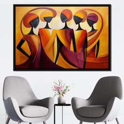 Golden Elegance in Abstract  - NicheCanvas