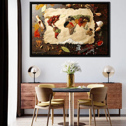 Spices Map of the World - NicheCanvas