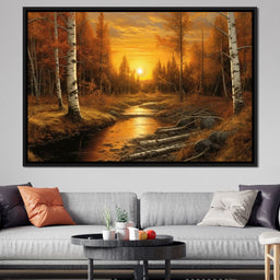 Silver Birch Forest - NicheCanvas