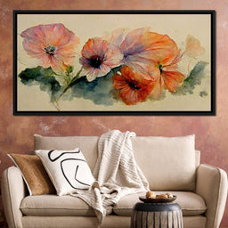 Watercolor Flowers - NicheCanvas