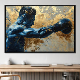 Azure Pugilist Unleashed - NicheCanvas