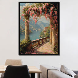 Blossomed Lakeside Retreat - NicheCanvas