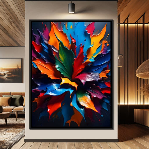 Paint Splatter Flower - Johanjjf Canvas Print