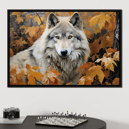 Autumnal Arctic Wolf - NicheCanvas