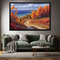 Autumnal Coastal Reverie - NicheCanvas