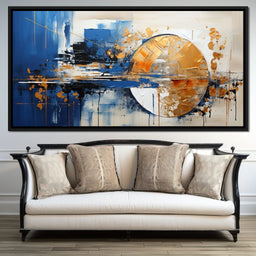 Golden Royal Geometric Harmony 07 - Wildrose Creations - NicheCanvas