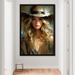 Golden Serenity Portrait - NicheCanvas