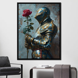 Knight of the Velvet Bloom - NicheCanvas