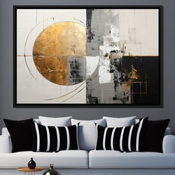 Golden Geometric Serenity - Tanni Cylon - NicheCanvas