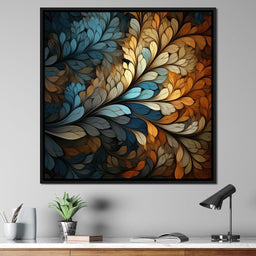Mosaic Leaf Dreamscape - NicheCanvas