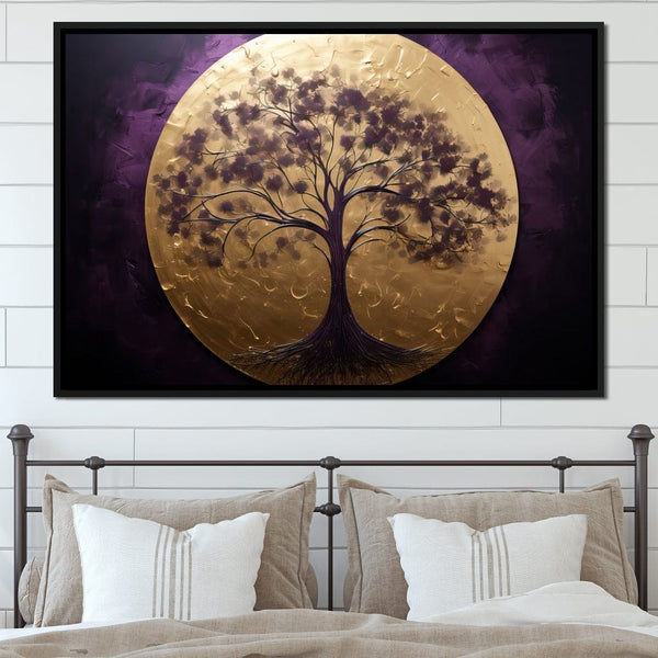 Golden Circle with Purple Foliage | NicheCanvas