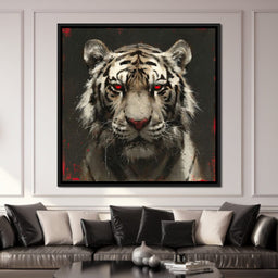 Tiger Gaze in Ember Hue - NicheCanvas