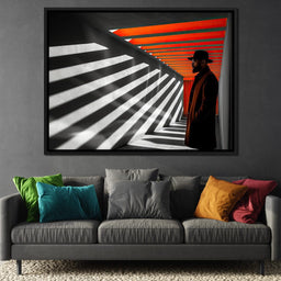 Shadows of Urban Sunrise - NicheCanvas