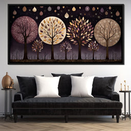 Violet Forest Four Seasons - NicheCanvas