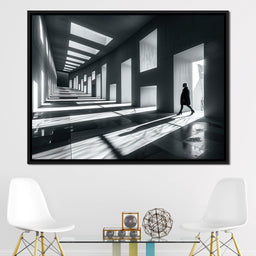 Shadowplay Geometric Solitude - NicheCanvas