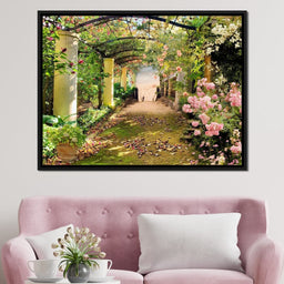 Floral Walkway - NicheCanvas