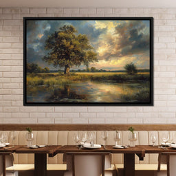 Golden Oak Reflections - NicheCanvas