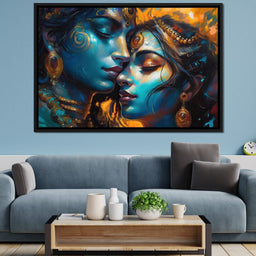 Radha & Krishna Love Story - NicheCanvas