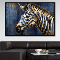 Gilded Zebra - NicheCanvas