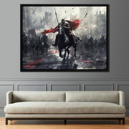 Majestic Warfare in Monochrome - NicheCanvas