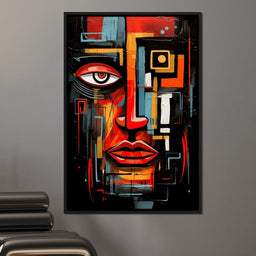 Twilight in Cubist Metropolis - NicheCanvas