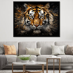 Midnight Tiger Majesty - NicheCanvas