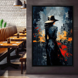 Dusk Enigma in Monochrome - NicheCanvas