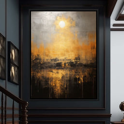 Romantic Gold-Flecked Atmosphere - NicheCanvas