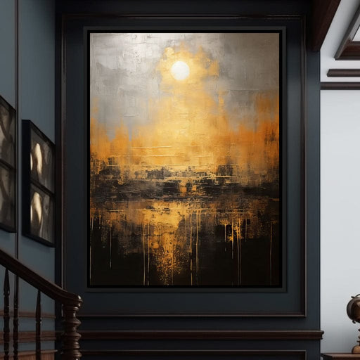 Romantic Golden Atmosphere Canvas Print