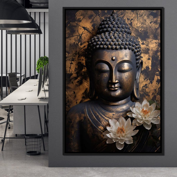 Buddha's Bronze Serenity | NicheCanvas