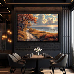 Autumn Seaside Reverie - NicheCanvas