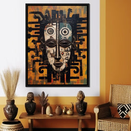 Tribal Mask 19 - Sakeem Gibbs - NicheCanvas