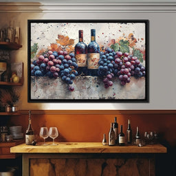 Wine & Grapes - NicheCanvas