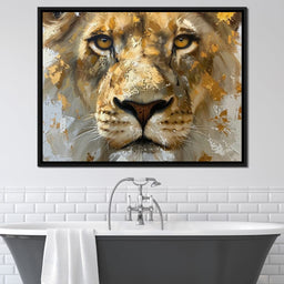 Golden Gaze of the Sovereign - NicheCanvas