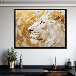 Golden Monarch Lion - NicheCanvas