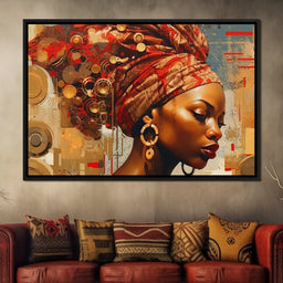 African Portrait Dingane - Sakeem Gibbs - NicheCanvas