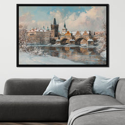 Winters Breath Over Prague - NicheCanvas