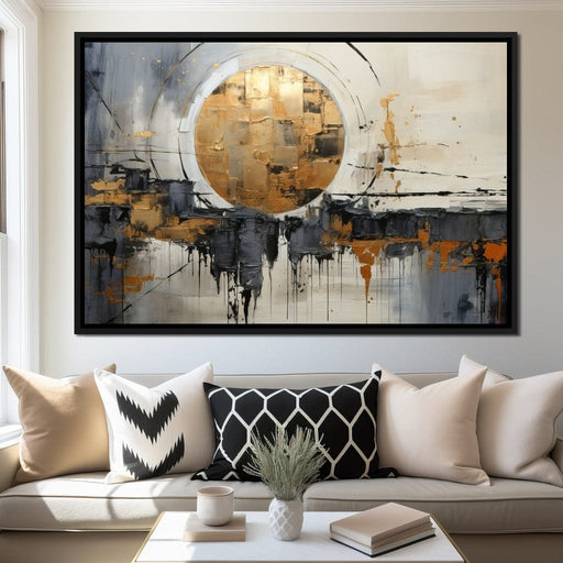 Golden Lunar Reflections - Tanni Cylon Canvas Print