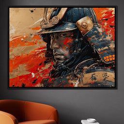 Samurai Solitude in Battle - NicheCanvas
